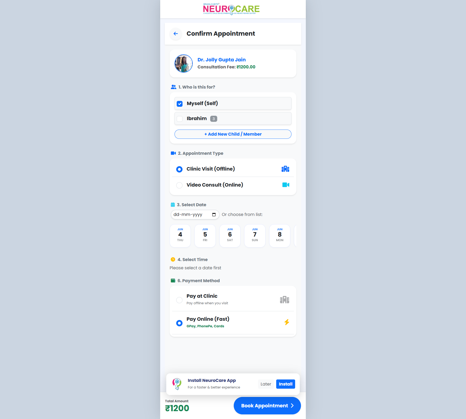 Neurocare Dashboard
